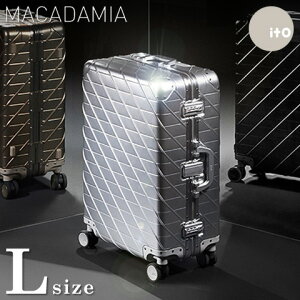 スーツケース アルミボディ L サイズ 大型 ITO 全3カラー ハード アルミニウム合金 約90L 計8輪 Wキャスター TSAロック キャリーケース トランク アルミ製 キャリーバッグ 海外旅行 158cm以内 1週