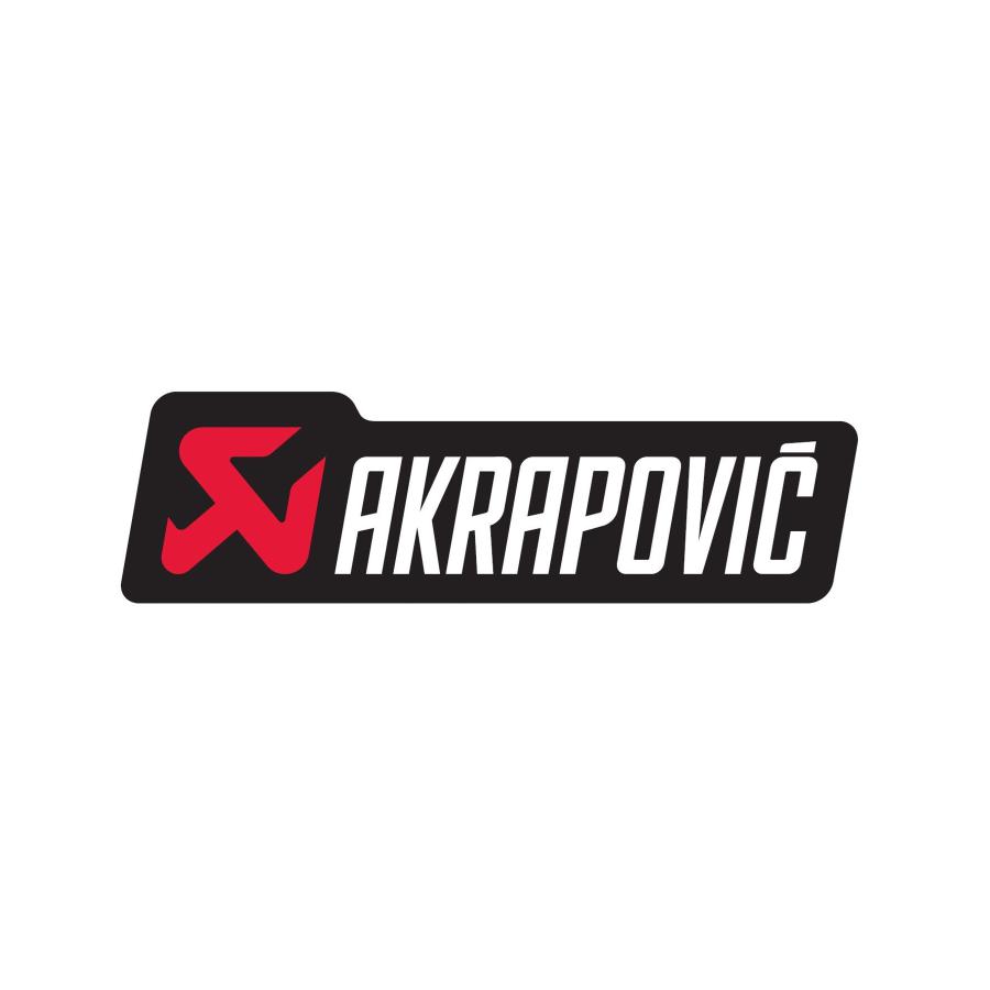 アクラポビッチ AKRAPOVIC アクラポビッチ OUTDOOR LOGO ステッカー 大 ガラス外張りタイプ  120 x 34.5cm 801602