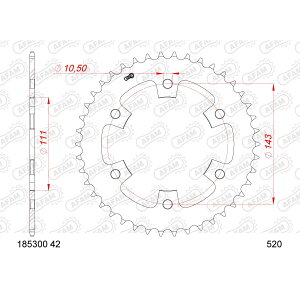 AFAM (�A�t�@��) R�X�`�[���X�v���P�b�g 520-42 ROYAL ENFIELD 350 Bullet Classic 185300-42