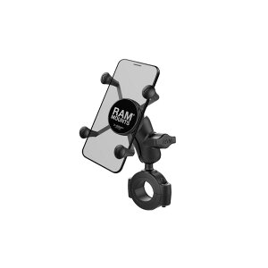 ラムマウント Xグリップ&バーマウントベースセット スマートフォン用 ショートアーム 1インチボール RAM-B-408-112-15-A-UN7U