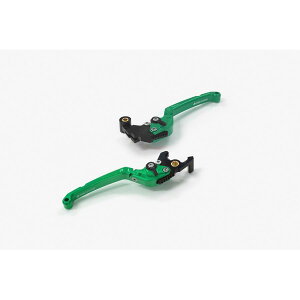 BIKERS (バイカーズ) レバーセット 可倒式 フラットタイプ グリーン YZF-R25/MT-25 Y0537-GRN