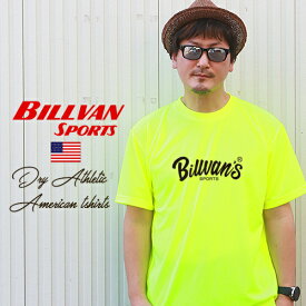 BILLVAN SPORTS ドライ＆アスレチック アメリカンTシャツ ビルバン 吸水速乾 アメカジ