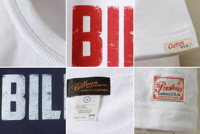 BILLVAN/ビルバン/アメカジ/ヴィンテージ・ロゴ/へヴィーウェイト半袖Tシャツ/メンズ/COTTONUSA/0312