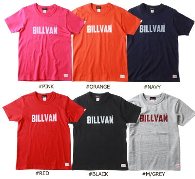 BILLVAN/ビルバン/アメカジ/ヴィンテージ・ロゴ/へヴィーウェイト半袖Tシャツ/メンズ/COTTONUSA/0312
