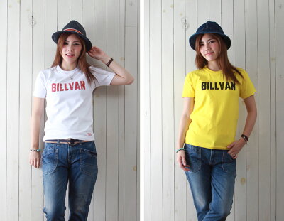 BILLVAN/ビルバン/アメカジ/ヴィンテージ・ロゴ/へヴィーウェイト半袖Tシャツ/メンズ/COTTONUSA/0312