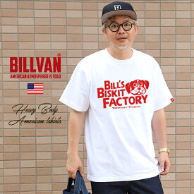 BILLVAN ビルバン BISKIT FACTORY アメリカン ヘビーTシャツ アメカジ