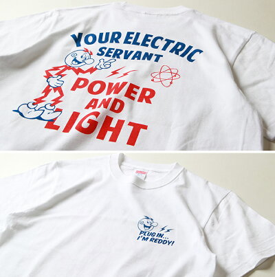 TシャツFAREASTPOWERCOMPANYアメカジYOURELECTRICバックプリントTシャツFEPC0003メンズアメカジ