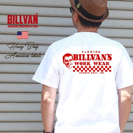 Tシャツ BILLVAN FROLIDA WORKS バックプリント ヘビーTシャツ 310342 ビルバン メンズ