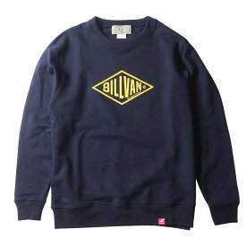 BILLVAN ビルバン アメカジ・定番ひし形ロゴ ミニ裏毛スウェット・ロングTシャツ メンズ アメカジ