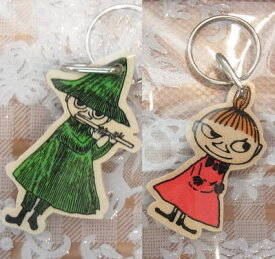 ムーミン：Moomin　インポート　白樺製キーリング（スナフキン／ミイ）フィンランド【メール便利用商品です】
