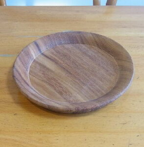 丸トレイ　Mサイズ　木のお皿　アカシア　オイル仕上げ　木製トレイ　トレー　まかない計画　ごはんジャートレイ