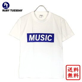ミュージック MUSIC tシャツ 音楽 メンズ レディース オリジナル 半袖 ホワイト 白 ロックtシャツ rock ロゴt バック有【追跡可能メール便】【送料無料】