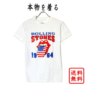 ザ・ローリング・ストーンズ THE ROLLING STONES 正規品 tシャツ ローリングストーンズ ホワイト 白 バンドt シャッ ロックt シャツ ロゴt オフィシャル メンズ レディース【メール便可】【送料無料】【1994 STONES】