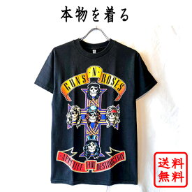 ガンズ・アンド・ローゼズ GUNS N' ROSES 正規品 tシャツAFD JUMBO ガンズ BLACK/ブラック バンドtシャツ ロックtシャツ ロゴt オフィシャル メンズ レディース 【メール便可】【送料無料】【追跡可能メール便可】