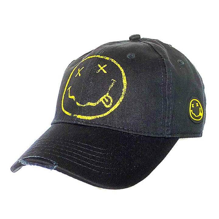 楽天市場】ニルヴァーナ NIRVANA 正規品 キャップ ニルバーナ SMILEY 