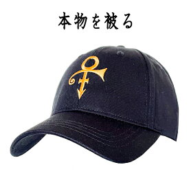 プリンス PRINCE 正規品 キャップ 帽子 CAP Prince ブラック 黒 バンドキャップ ベースボールキャップ ローキャップ スナップバック 刺繍 サイズ調整可 オフィシャル メンズ レディース【GOLD　SYMBOL】