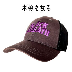 ブラック・サバス BLACK SABBATH 正規品 キャップ BlackSabbath ブラック×パープル 黒 紫 CAP 帽子 サイズ調整可 2トーン ベースボールキャップ オフィシャル メンズ レディース スナップバック 【デビル】