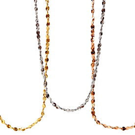 ハワイアンジュエリー ネックレス チェーン ステンレス スクロール アジャスター シルバー ピンクゴールド イエローゴールド K14コーティング