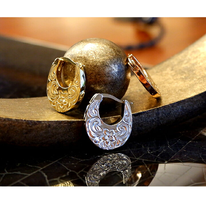 楽天市場】ハワイアンジュエリー ピアス フープ 片耳用 金属アレルギー 