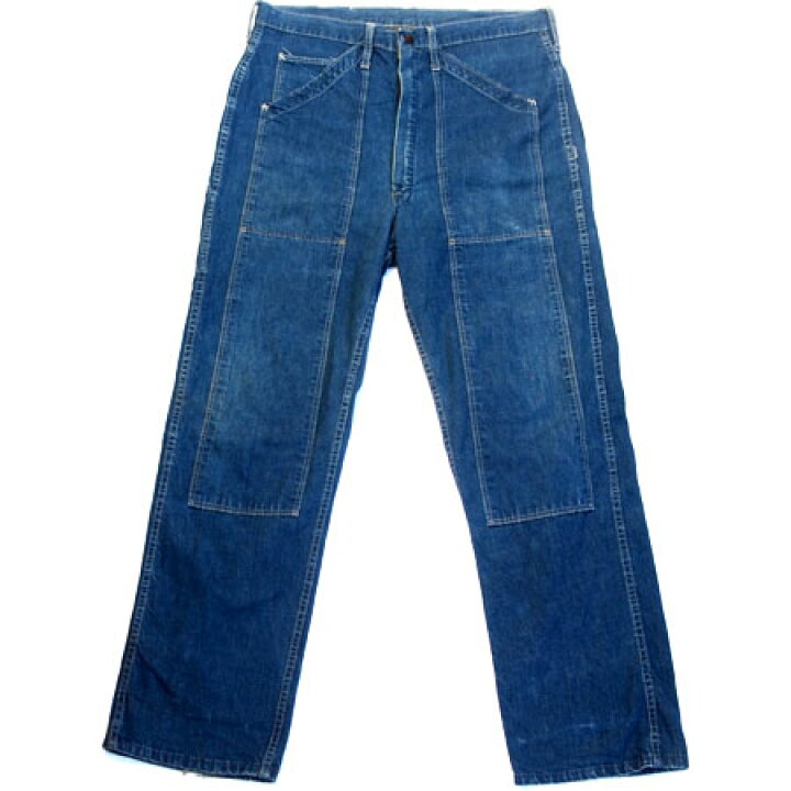 楽天市場】【VINTAGE】ヴィンテージダブルニー デニムペインターパンツ 