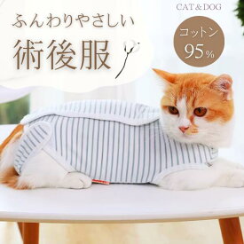 猫 術後服 マジックテープ ボーダー エリザベス カラー ウェア 避妊 メス 離乳 傷舐め防止 傷保護 小型犬 (ペットアパレル)