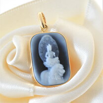 楽天市場】ペンダントトップ k18（カメオ｜レディースジュエリー  