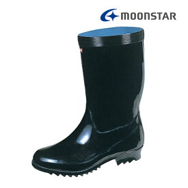 ムーンスター メンズ ワーク 梅雨対策 作業用長靴 ベスターL30 黒 汎用性の高い一般作業用ブーツ MS シューズ