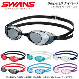 スワンズ 水泳 ゴーグル スナイパー ノンクッション レーシング 競泳 レーシング くもり止めレンズ FINA 承認モデル 日本製 SWANS SR10N