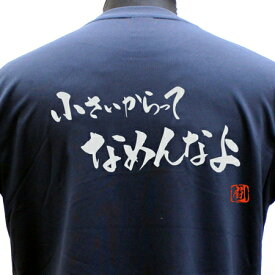 ラグビー Tシャツ 小さいからって ポリT シャツ 練習着 【小さいからってなめんなよ】 トレーニング 吸水速乾