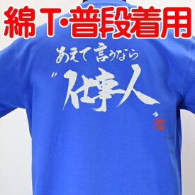 【ラグビーTシャツ】 あえて言うなら仕事人 綿Tシャツ 【普段着用】