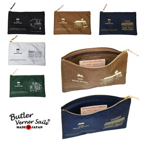 Butler Verner Sails ナイロン100% THE BOOK STORE ポーチ 日本製 マルチ ケース / バトラーバーナーセイルズ / 文房具 筆記用具 小物入れ 化粧ポーチ メンズ レディース 学生 仕事 おしゃれ 20代 30代 40