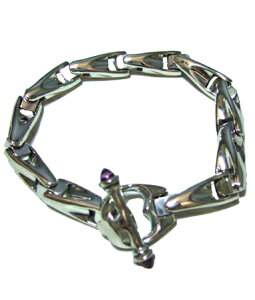 BWL rEH[U[ Bill Wall Leather / ~j U-WCg/X[X uXbg Bracelet (T-Bar=Pointed Amethyst) y Y uXbg Vo[  v[g a Mtg z NX}