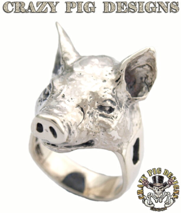 楽天市場】クレイジーピッグ 「正規販売認定店」 シルバー925 リング  