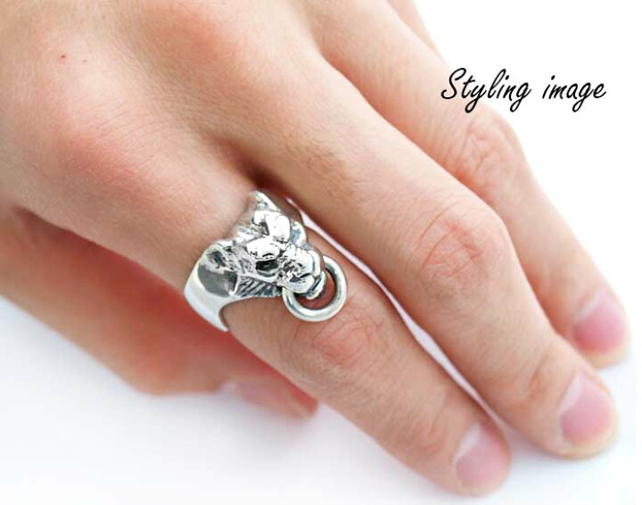 CRAZY PIG クレイジーピッグ SMALL TIGER HEAD RING スモール タイガー 