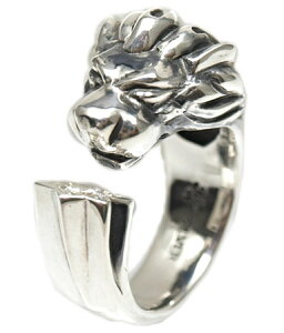 送料無料 シルバー925 リング 指輪 / キングリモ リング / KL w/CZ リング 【 ライオン 指輪 メンズ レディース リング おしゃれ プレゼント 誕生日 ギフト 】 クリスマス