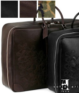 レザースーツケース 本革鞄 USA製 ガーメントケース ボストンバッグ レザーバッグ / ソファーアリ Soffer Ari 【 メンズ レディース 牛革 高級大きめ 大容量 おしゃれ 大人カジュアル 仕事 アメ