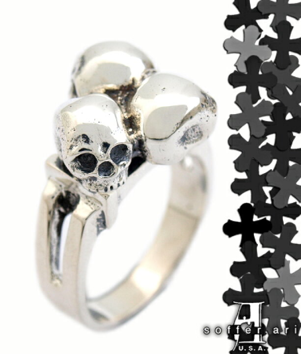 楽天市場】送料無料 シルバー925 リング 指輪 / スカルリング ドクロ  