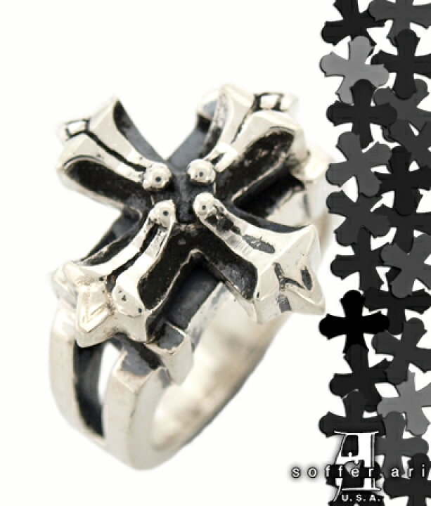 楽天市場】送料無料 シルバー925 リング 指輪 / クロス リング  