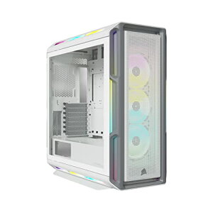 CORSAIR iCUE 5000T RGB �����K���X�� �~�b�h�^���[ �R���p�N�g ATX PC�P�[�X �z���C�g CC-9011231-WW