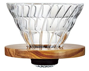 HARIO (�n���I) V60 �ϔM�K���X ���� �R�[�q�[�h���b�p�[ �I���[�u�E�b�h 02 �R�[�q�[�h���b�v 1~4�t�p VDGR-02-OV