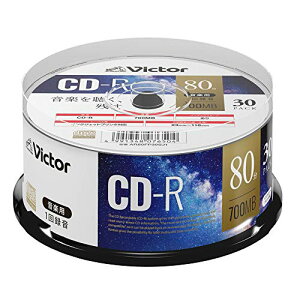 �r�N�^�[(Victor) ���y�p CD-R AR80FP30SJ1 ?(48�{��/30��) �z���C�g