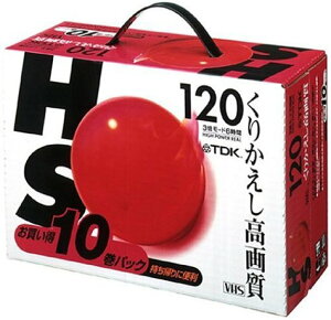 TDK VHS �X�^���_�[�h 120���^�� 10�{�p�b�N [T-120HSUX10BP]