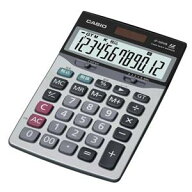 カシオ 卓上タイプ 12桁 電卓【ジャストサイズ】CASIO 本格実務電卓 JF-120VB-N