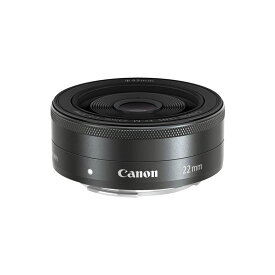 キヤノン Canon 単焦点広角レンズ EF-M22mm F2 STM ミラーレス一眼対応 キヤノン EFマウント ブラック、黒色