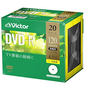 �r�N�^�[(Victor) 1��^��p DVD-R VHR12JP20J1 (�Ж�1�w/1-16�{��/20��)