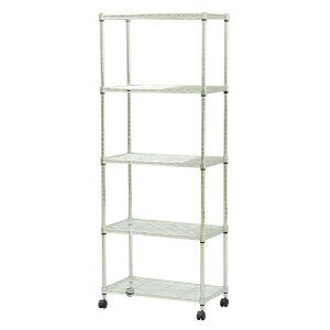 エイ・アイ・エス(AIS) 19φスチールラックセット5段 幅60×奥行35×高さ156cm 組立品 メッキ JSR-6015C
