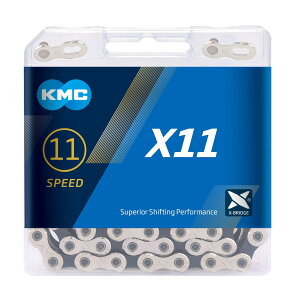 PCGV[(KMC) X11 11SPEED p`F[ NP/BLACK 118L KMC-X11-SV/BK