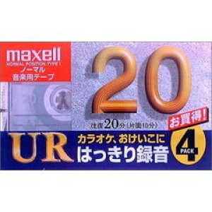 maxell �^���p �J�Z�b�g�e�[�v �m�[�}��/Type1 20�� 4�� UR-20L 4P