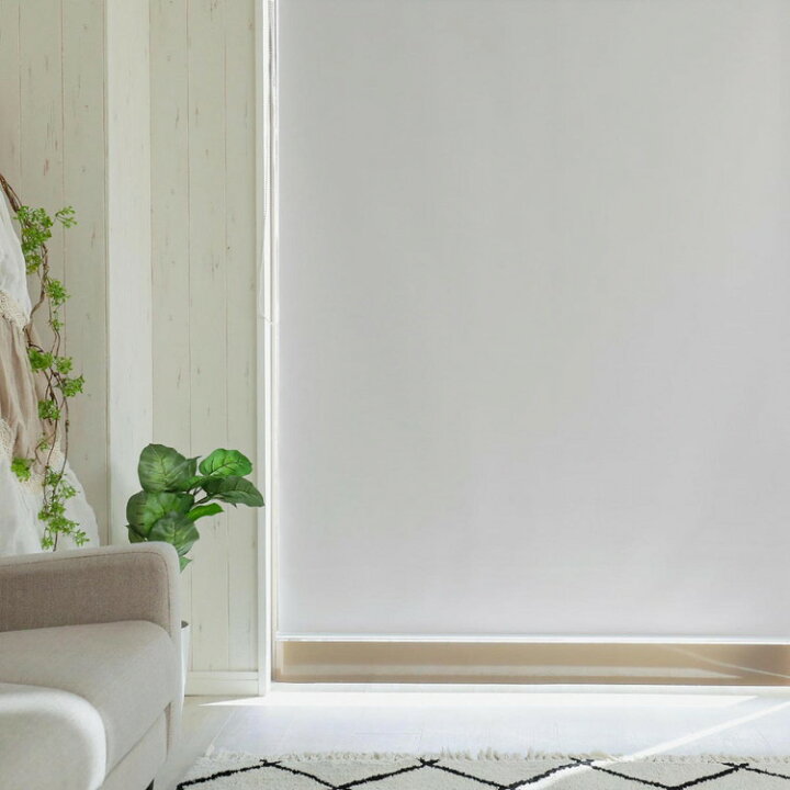 当店オリジナル】激安！オーダーロールスクリーン 標準（一級遮光＋遮熱）タイプ プルコード式 - ラグ・カーペット通販【びっくりカーペット】 プルコード式 ロールスクリーン 80 x 220 cm カーテンレール取り付け アンチUV防塵装飾カーテン する 日よけ すだれ 日