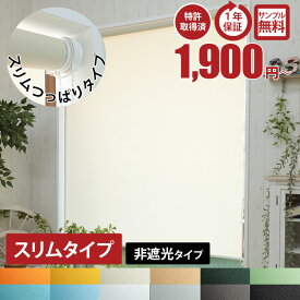 【全品最大P5倍10日限定】 【スリムタイプ】1ミリ単位 サイズオーダー つっぱり式 ロールスクリーン 非遮光 採光 取り付け簡単 穴あけ不要 部屋 仕切り 目隠し オーダー ロール カーテン めかくし チェーン式 突っ張り 小窓 賃貸 スリム